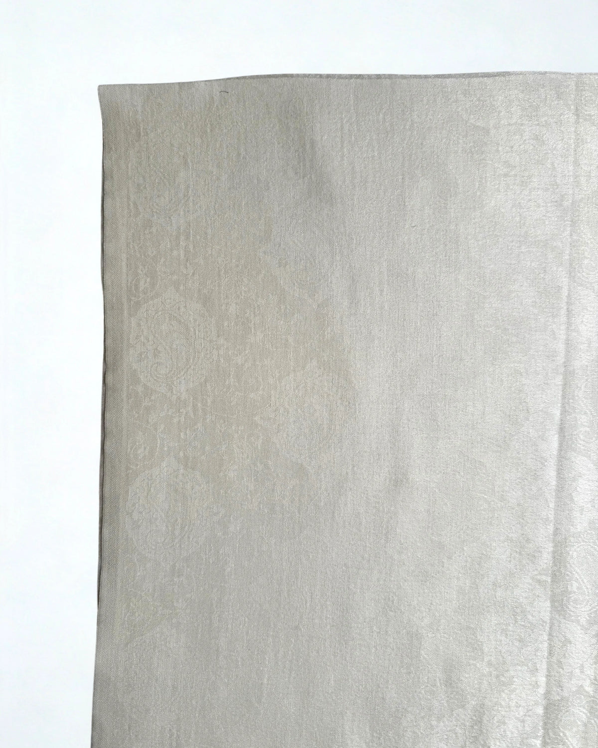 Fine Pashmina plain Ring shawl in white, handwoven pashmina ring shawl, view 2