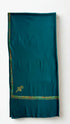 Kashmiri Pashmina Border Embroidered - Peacock Blue