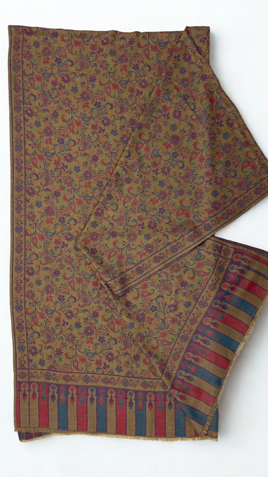 Pure Kashmiri Pashmina Kani shawl, handwoven Kani pashmina