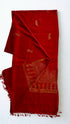Pashmina Woolen Full Embroidered - Wine Red