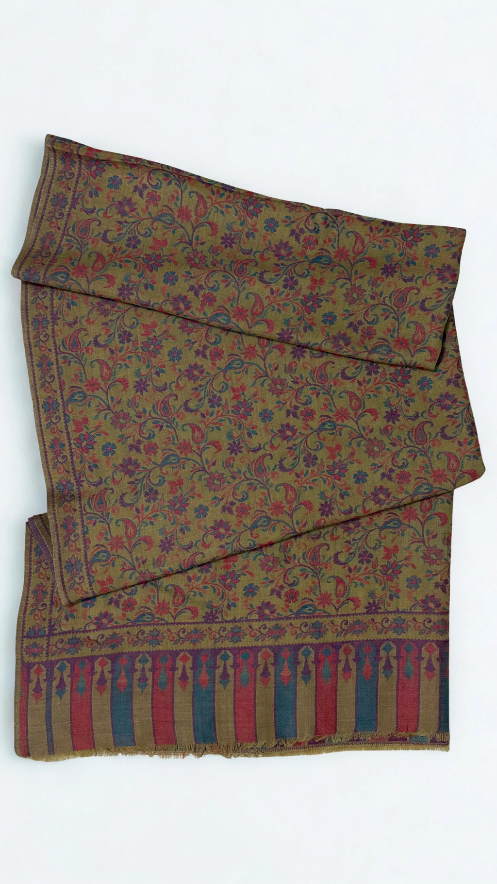 Pure Kashmiri Pashmina Kani shawl, handwoven Kani pashmina, view 2