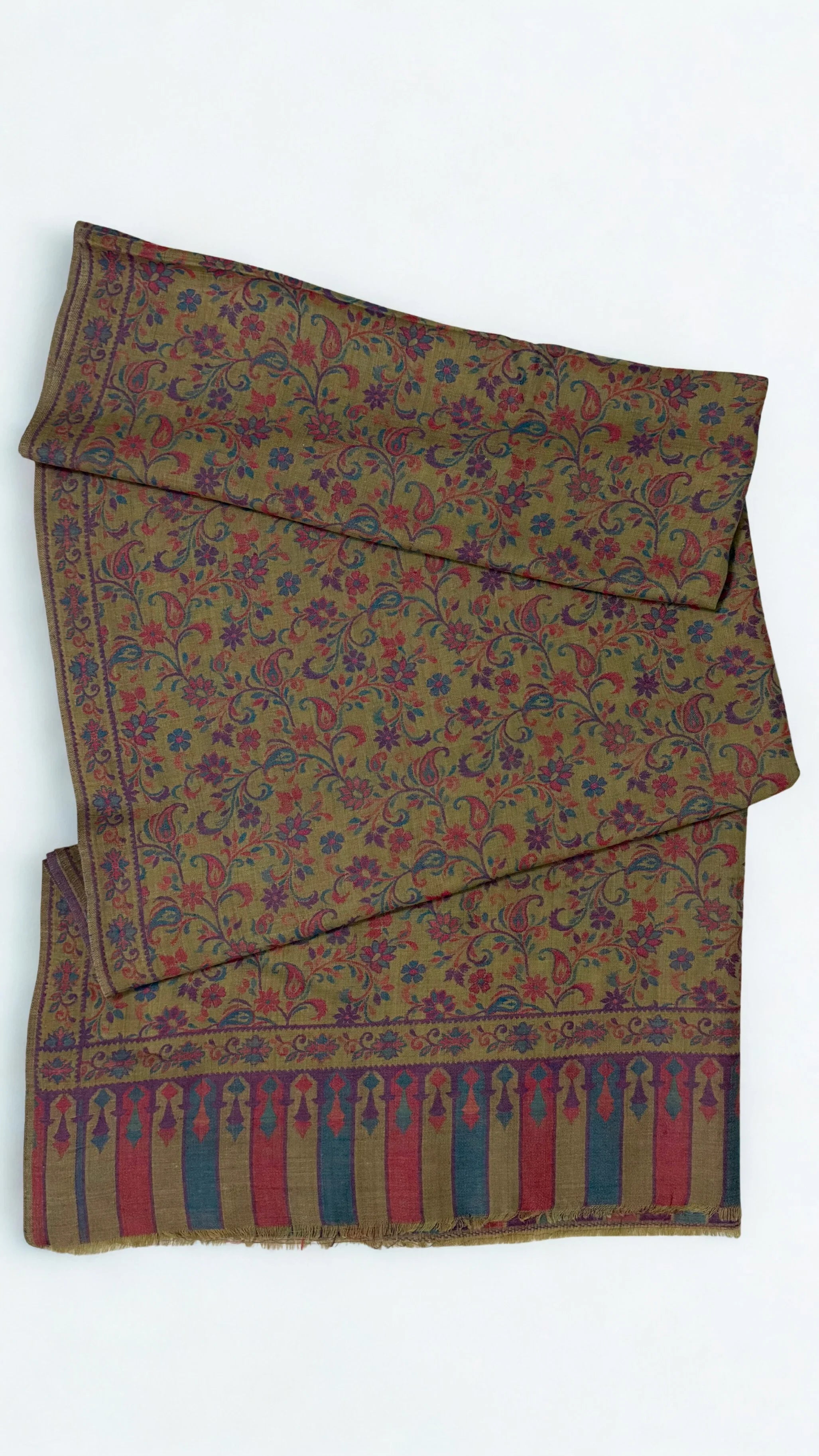 Pure Kashmiri Pashmina Kani shawl, handwoven Kani pashmina, view 2