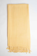 Pure woollen shawl in beige, handwoven wool shawl