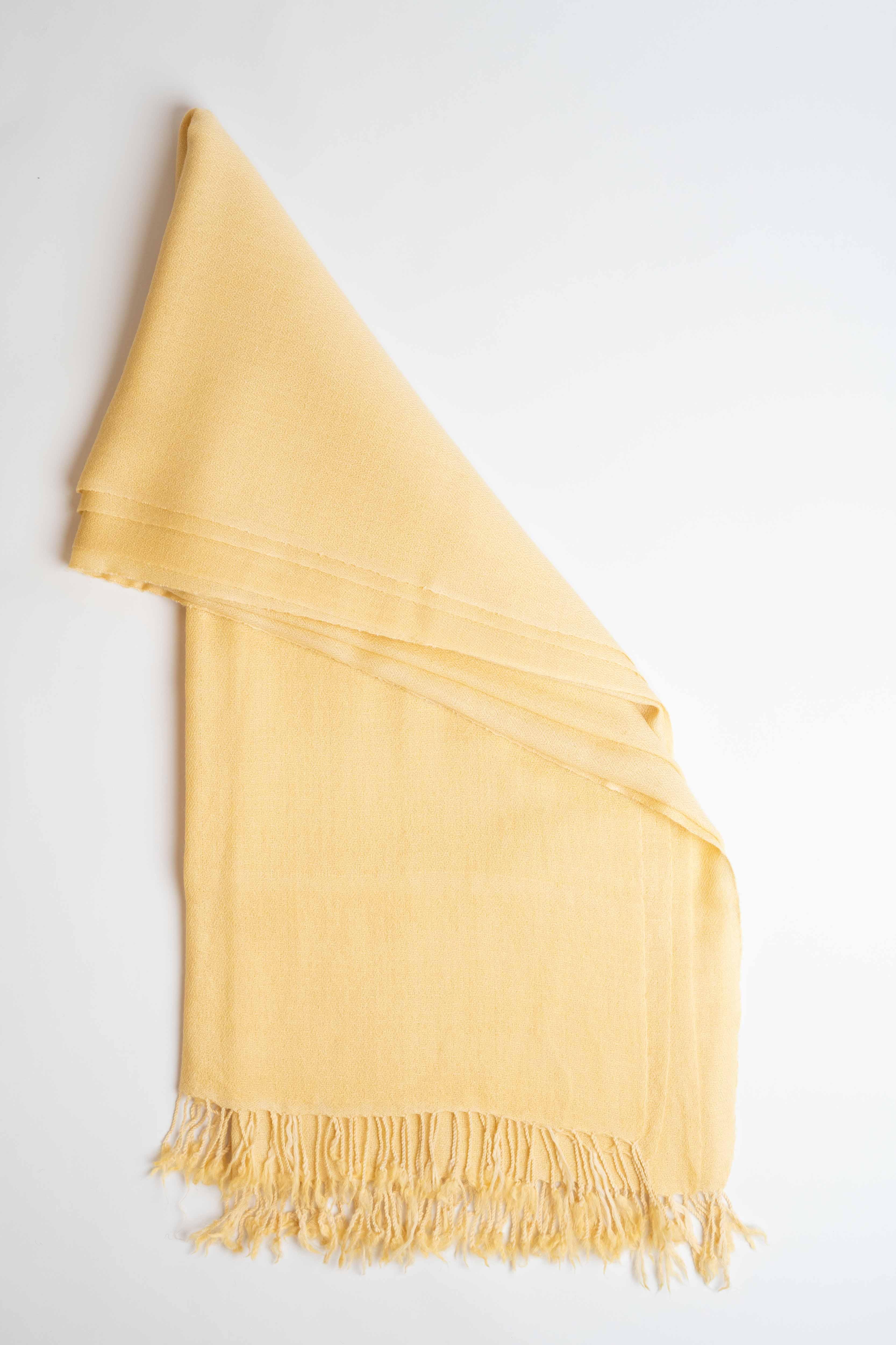 Pure woollen shawl in beige, handwoven wool shawl, view 2