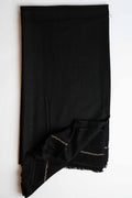 Pure Swati Pashmina shawl in black, handwoven Swati pashmina
