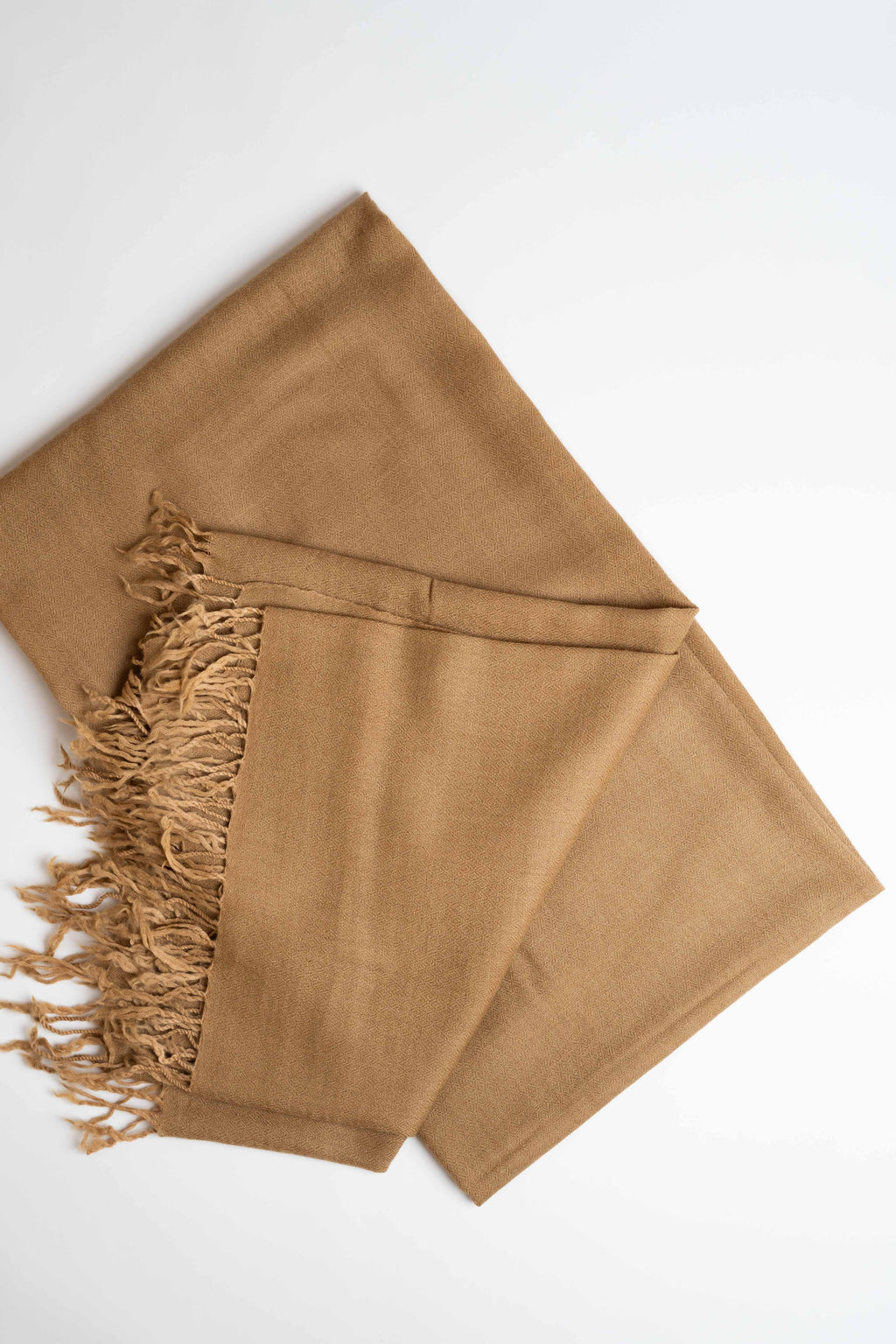 Pure woollen shawl in brown, handwoven wool shawl, view 2