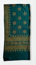 Pure Kashmiri Pashmina handwoven shawl in peacock blue