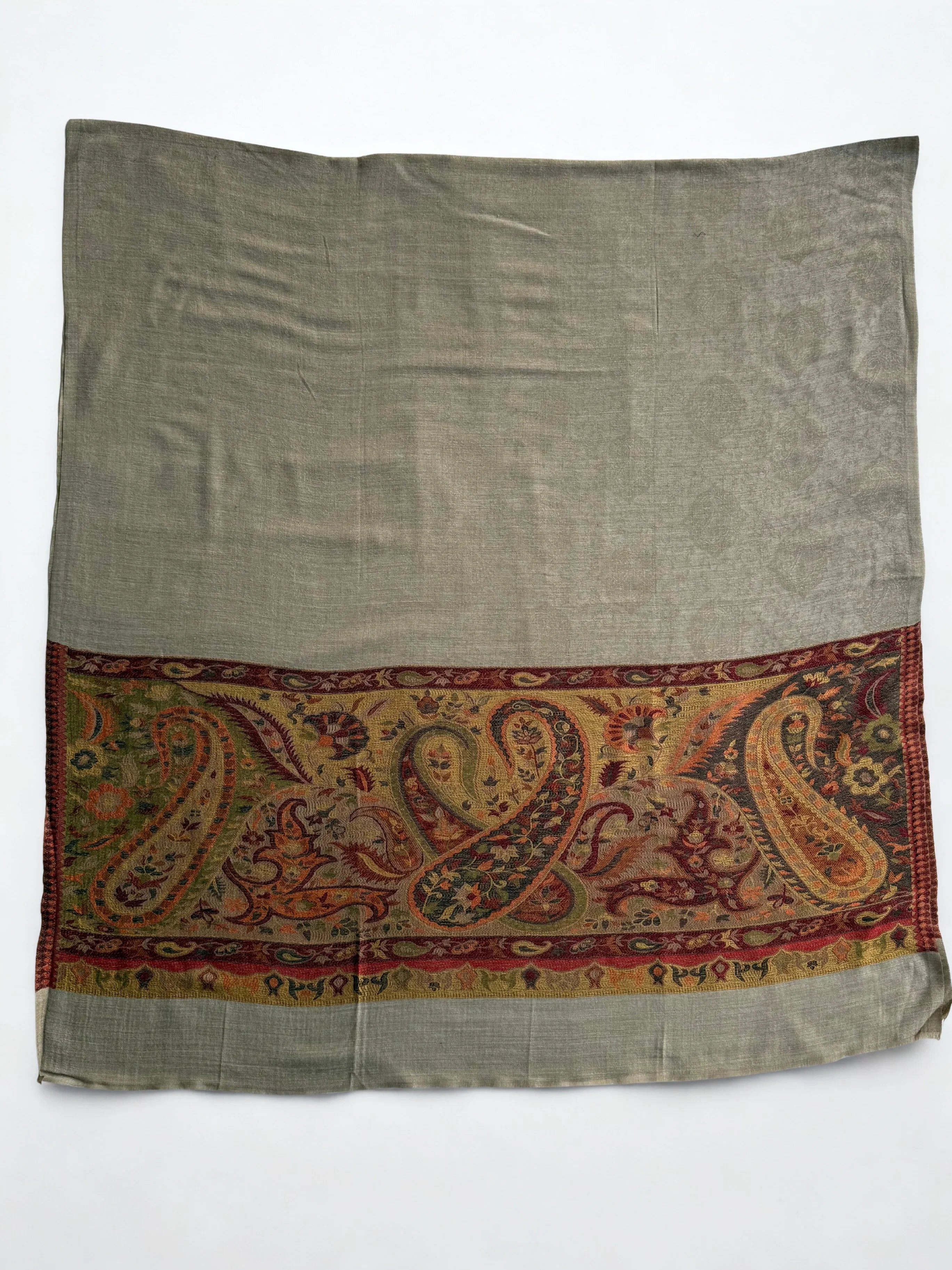 Fine Pashmina Ring Palladar shawl in Mushki, handwoven pashmina ring shawl, view 7