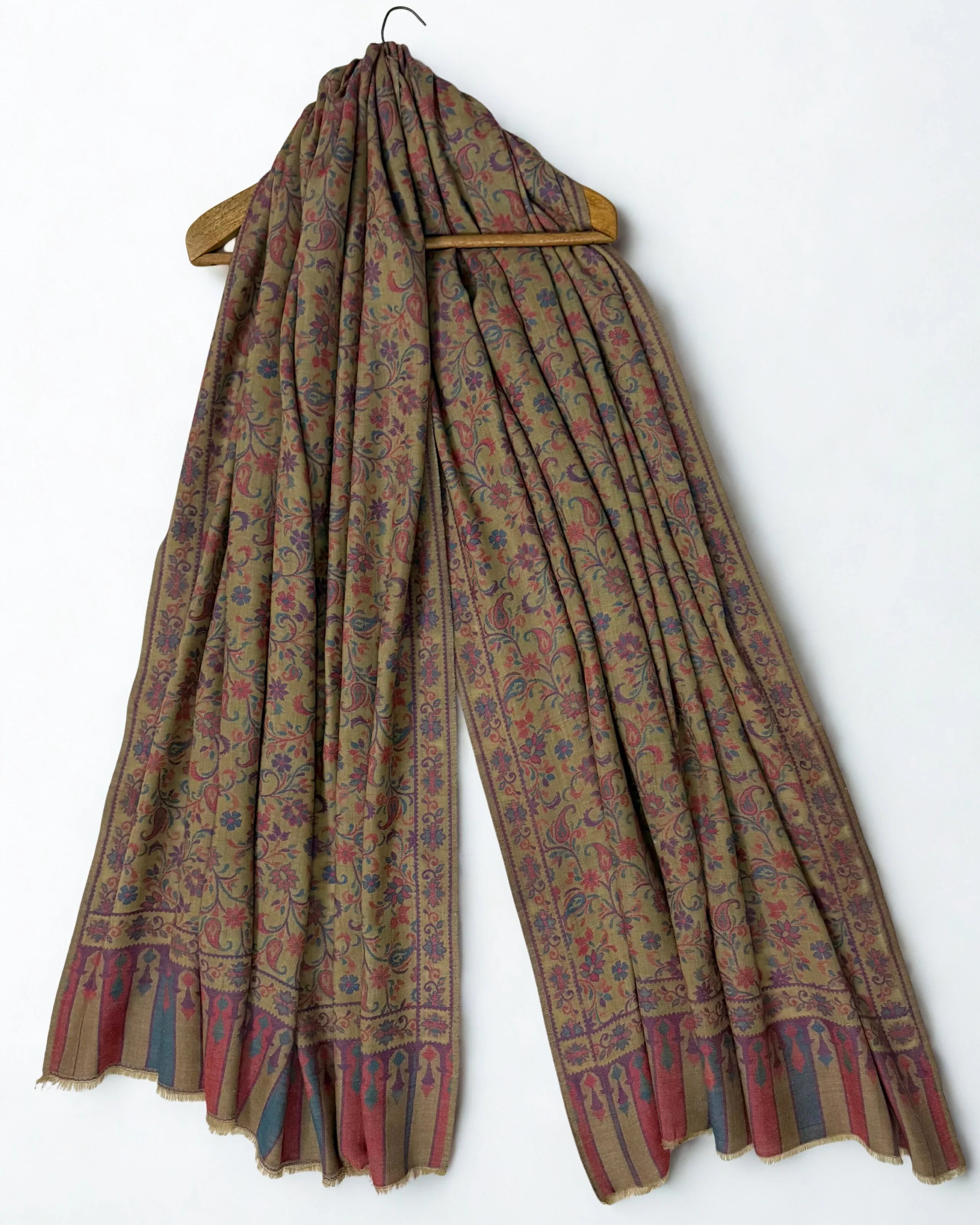 Pure Kashmiri Pashmina Kani shawl, handwoven Kani pashmina, view 3