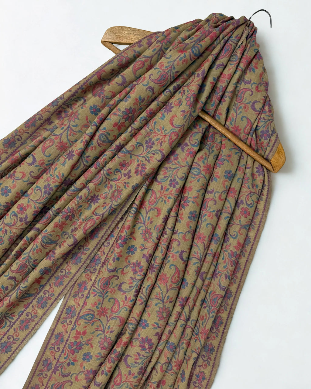 Pure Kashmiri Pashmina Kani shawl, handwoven Kani pashmina, view 4
