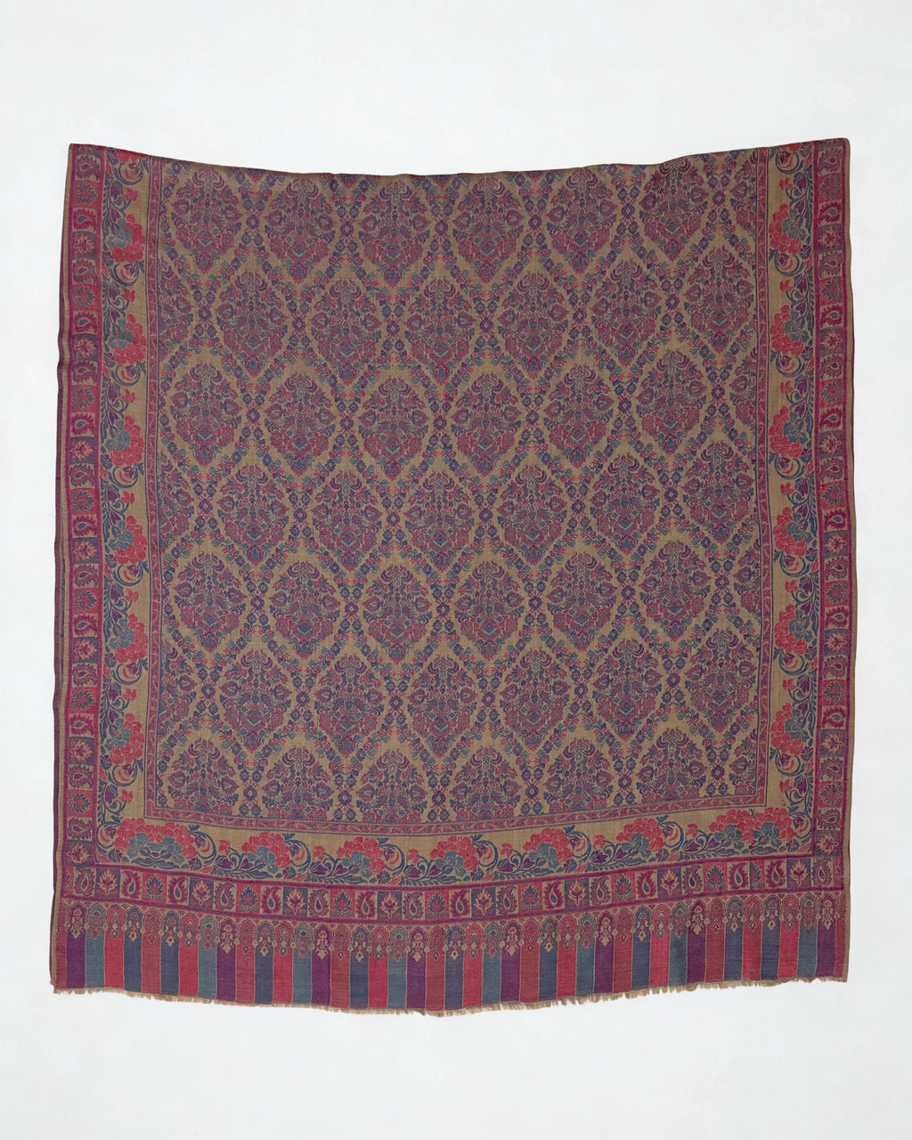 Pure Kashmiri Pashmina Kani shawl, handwoven Kani pashmina, view 2