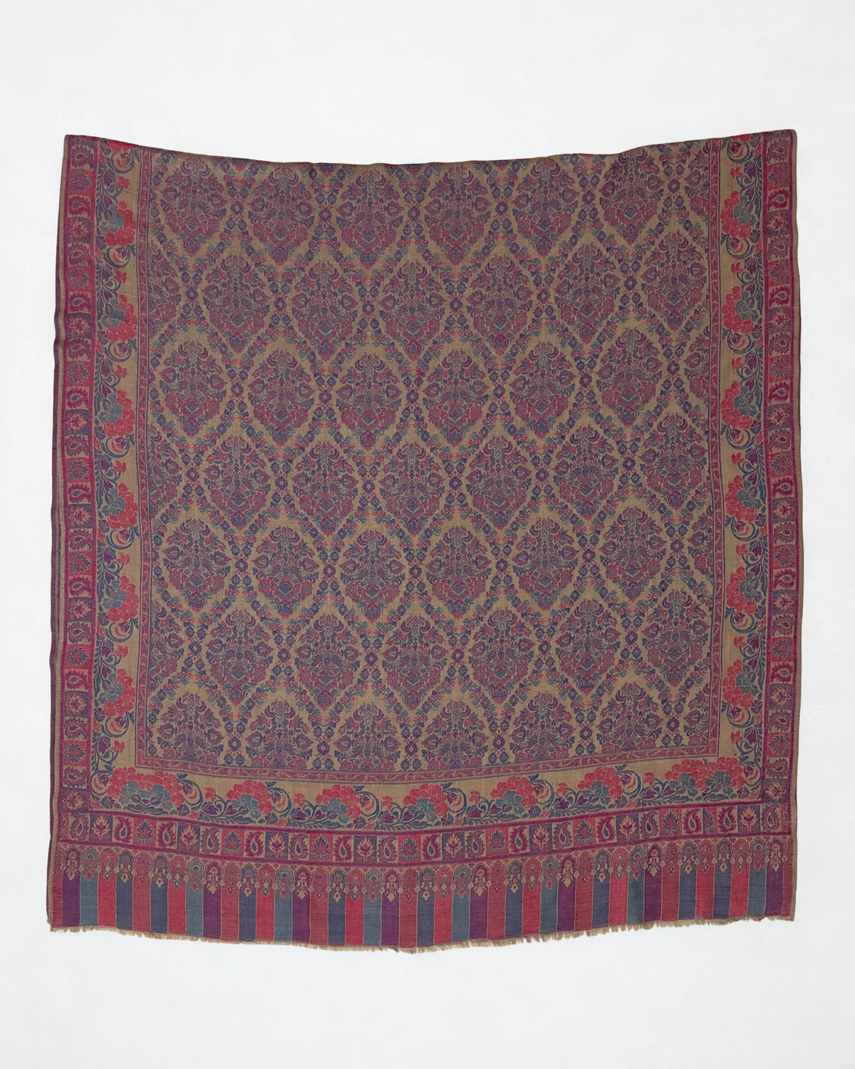 Pure Kashmiri Pashmina Kani shawl, handwoven Kani pashmina, view 2