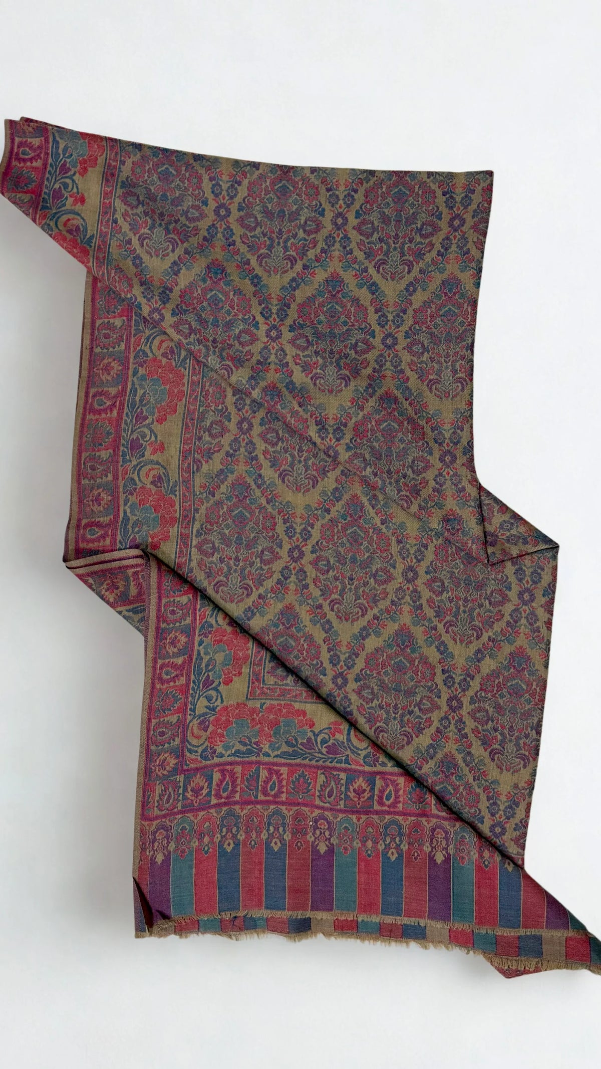 Pure Kashmiri Pashmina Kani shawl, handwoven Kani pashmina, view 3
