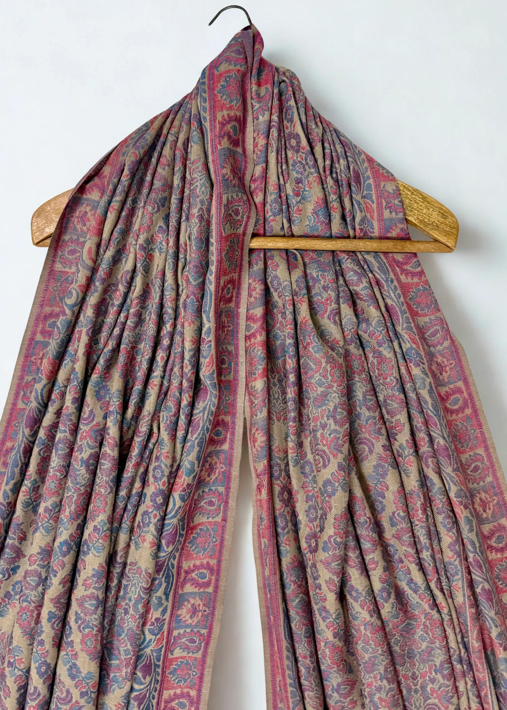 Pure Kashmiri Pashmina Kani shawl, handwoven Kani pashmina, view 4