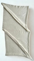 Fine Pashmina plain Ring shawl in white, handwoven pashmina ring shawl