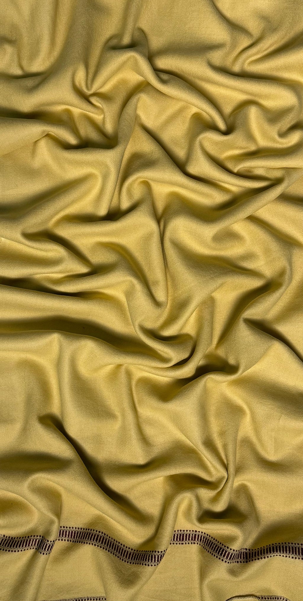 Olive gold men's Swati pashmina shawl, handwoven in Salampur, Swat