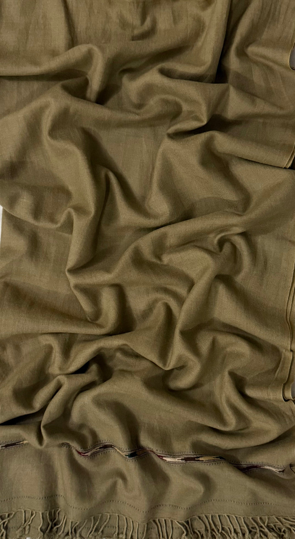 Brown men's Swati pashmina shawl, handwoven in Salampur, Swat