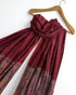 Indian Shahtoosh Ring/Palladar Shawl - Maroon